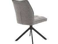 6x eetkamerstoel prego zonder arm - draaibaar - alpine 149 grijs - boucle stof - afbeelding 4 van  4