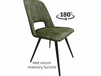 6x eetkamerstoel zazuhome, pablo, groen - afbeelding 1 van  6