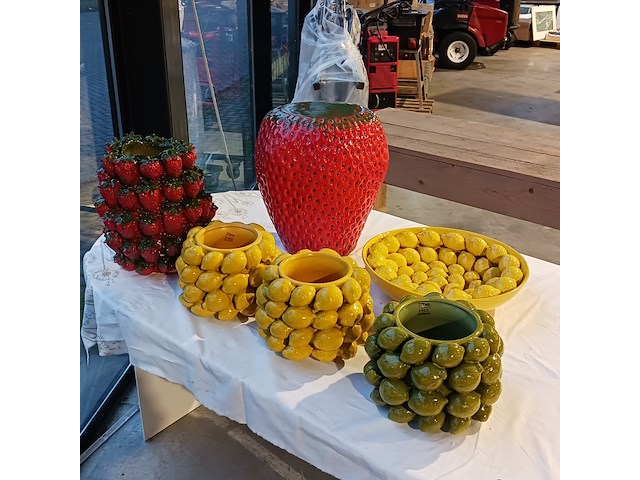 6x fruit decoratie, des pots en van roon - afbeelding 1 van  15