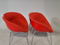 6x gestoffeerde kuipstoel, moroso, fjord p. urquiola - afbeelding 2 van  6