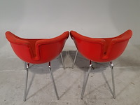 6x gestoffeerde kuipstoel, moroso, fjord p. urquiola - afbeelding 3 van  6