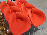 6x gestoffeerde kuipstoel, moroso, fjord p. urquiola - afbeelding 6 van  6
