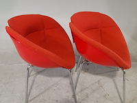 6x gestoffeerde kuipstoel, moroso, fjord p. urquiola - afbeelding 2 van  6