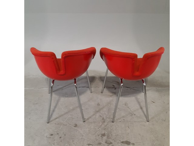 6x gestoffeerde kuipstoel, moroso, fjord p. urquiola - afbeelding 3 van  6