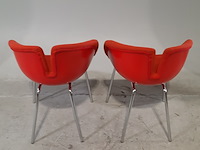 6x gestoffeerde kuipstoel, moroso, fjord p. urquiola - afbeelding 3 van  6