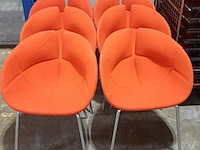 6x gestoffeerde kuipstoel, moroso, fjord p. urquiola - afbeelding 5 van  6