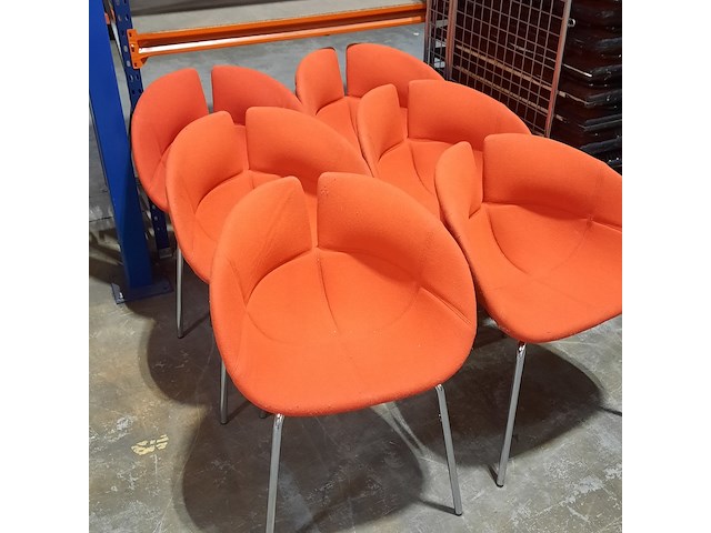 6x gestoffeerde kuipstoel, moroso, fjord p. urquiola - afbeelding 6 van  6