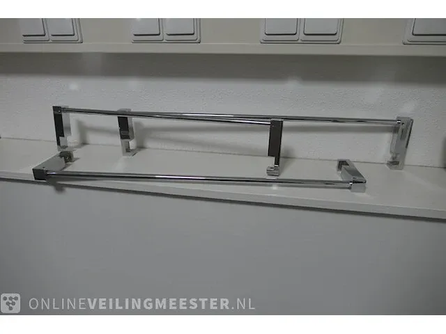 6x handdoekbeugel vasco, div., chroom - afbeelding 1 van  4