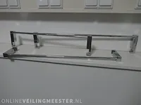 6x handdoekbeugel vasco, div., chroom - afbeelding 1 van  4