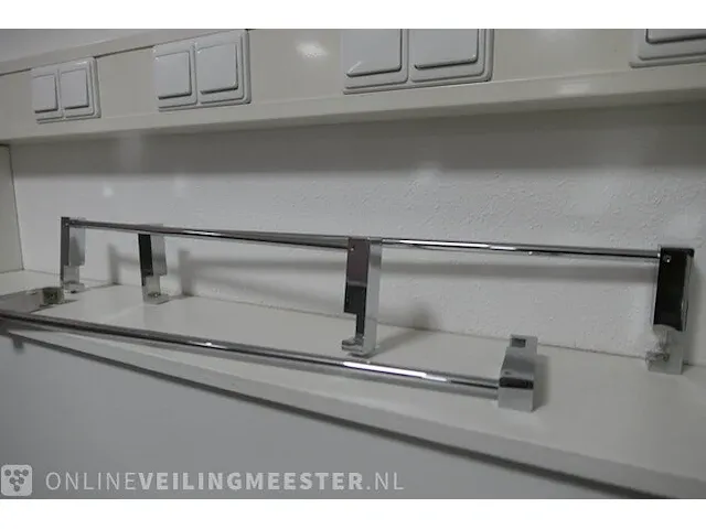 6x handdoekbeugel vasco, div., chroom - afbeelding 2 van  4