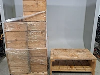 6x houten tafel - afbeelding 1 van  8
