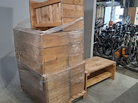 6x houten tafel - afbeelding 2 van  8