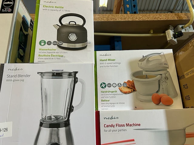 6x huishoudelijke apparaten w.o. koffiemachine w.o. aeg, nedis - afbeelding 5 van  5