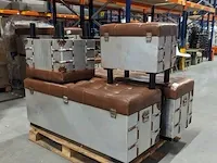 6x industriële opbergkist / voetenbank - afbeelding 1 van  7