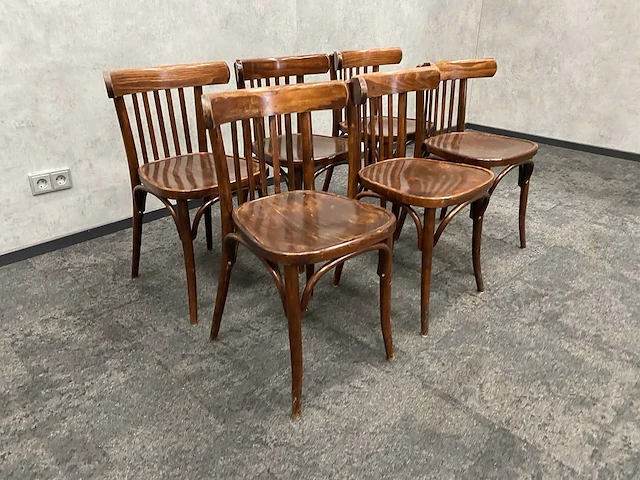 6x klassieke café stoel - afbeelding 1 van  9
