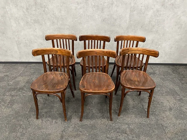 6x klassieke café stoel - afbeelding 5 van  9