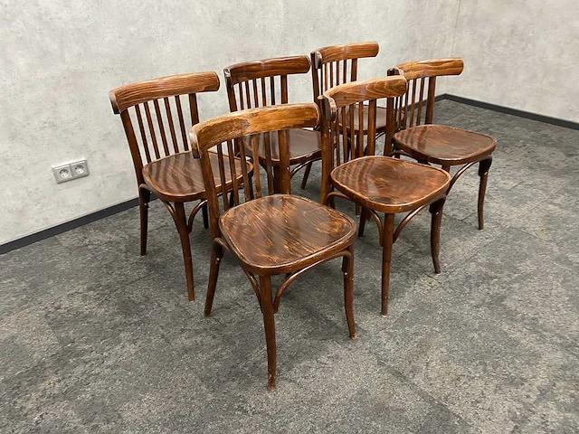 6x klassieke café stoel - afbeelding 8 van  9