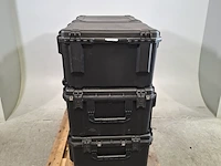 6x kunststof flightcase - afbeelding 1 van  10