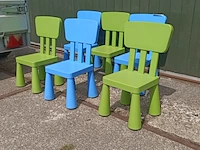 6x kunststof kinderstoel - afbeelding 1 van  3