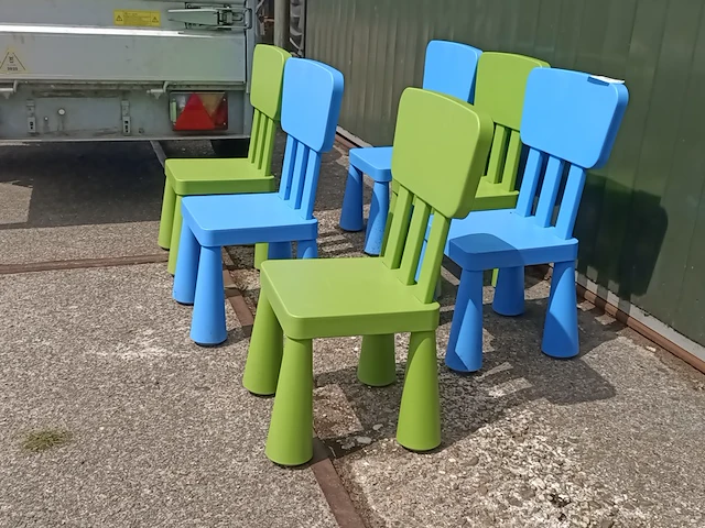 6x kunststof kinderstoel - afbeelding 2 van  3