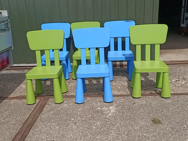 6x kunststof kinderstoel - afbeelding 3 van  3
