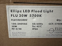 6x led flood light flu 30w 5700k ip66 ellipz lighting - afbeelding 3 van  3