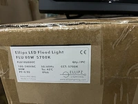 6x led flood light/bouwlamp 80w 5700k ip66 ellipz lighting - afbeelding 5 van  5