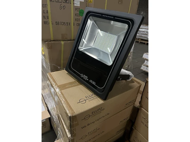 6x led flood light/bouwlamp 80w 5700k ip66 ellipz lighting - afbeelding 4 van  5