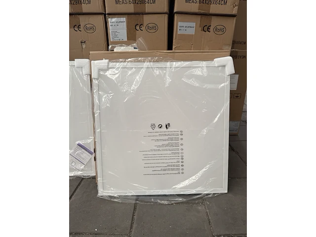 6x led panel light 36w 4000k 595x595x30 mm ellipz lighting - afbeelding 2 van  4