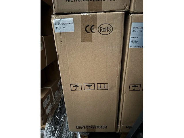 6x led panel light 36w 4000k 595x595x30 mm ellipz lighting - afbeelding 3 van  3