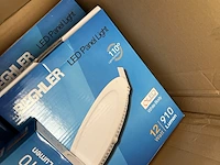 6x led panel light met sensor 12w 3000k 155x155 mm beghler - afbeelding 3 van  4