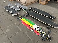 6x longboard, skateboard - afbeelding 1 van  7