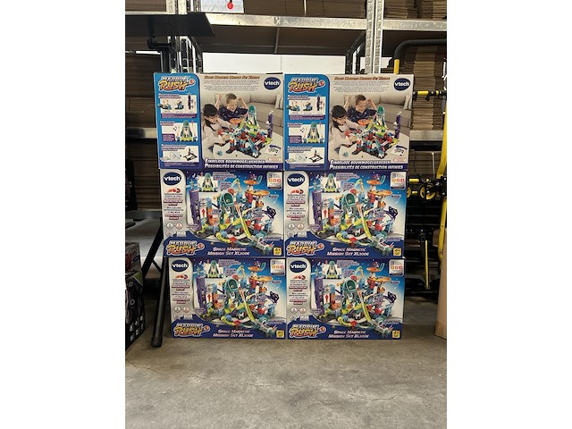 6x marble rush knikkerbaan vtech, space magnetic mission set xl300e - afbeelding 1 van  4