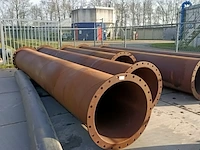 6x metalen buis met flens - afbeelding 2 van  6