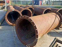 6x metalen buis met flens - afbeelding 3 van  6