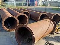 6x metalen buis met flens - afbeelding 4 van  6