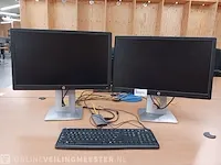 6x monitor hp elitedisplay e232, met 3 dockingstation - afbeelding 1 van  21