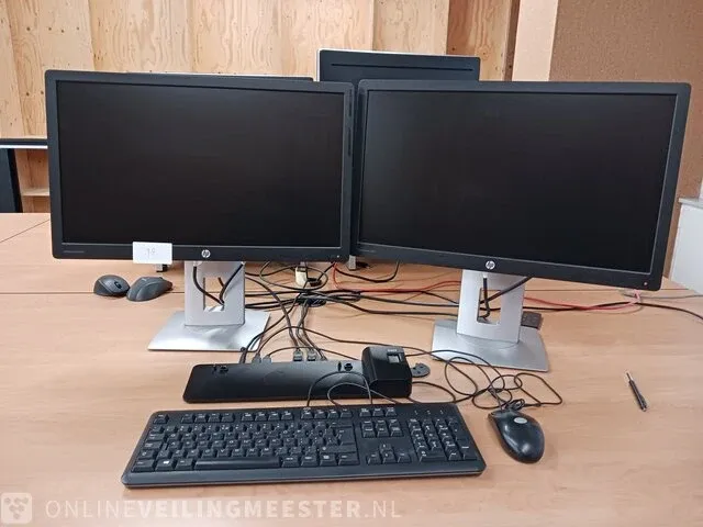 6x monitor hp elitedisplay e232, met 3 dockingstation - afbeelding 21 van  21
