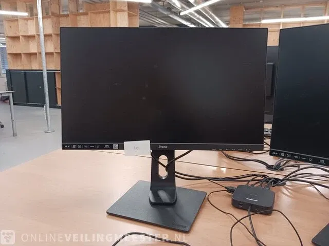 6x monitor iiyama pro lite 24", met 2x dockingstation - afbeelding 9 van  20