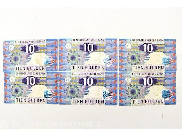 6x nederlandse bankbiljetten 1997 - afbeelding 1 van  1