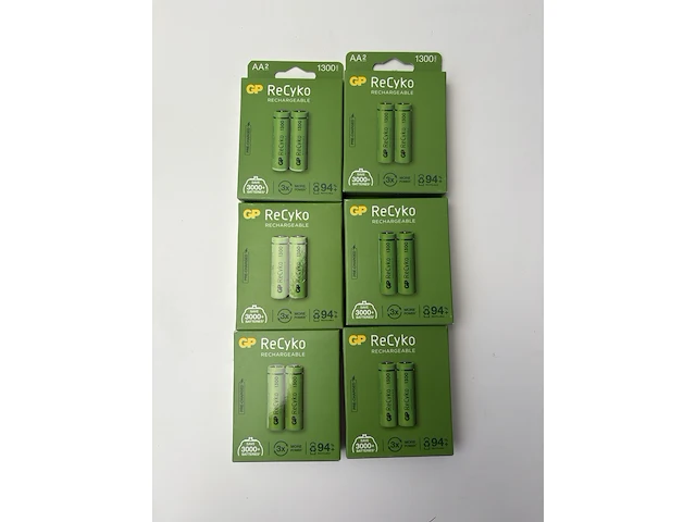 6x oplaadbare aa batterijen gp recyko - afbeelding 1 van  1