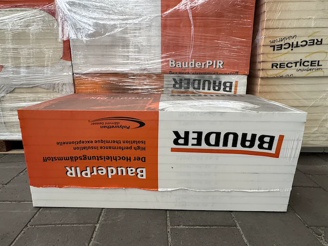 6x pir 2-z glasvlies 1200x600x40mm rd:1,48 12pl/pak bauder - afbeelding 2 van  4