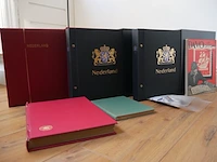 6x postzegelverzameling , 3 davo album, 1 importa albume en 2 gewone albums, nederland en wereld, vanaf 1852 tot met - afbeelding 1 van  3