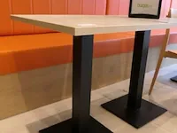 6x restauranttafel met 6x houten stoel - afbeelding 3 van  9