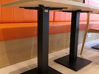 6x restauranttafel met 6x houten stoel - afbeelding 4 van  9