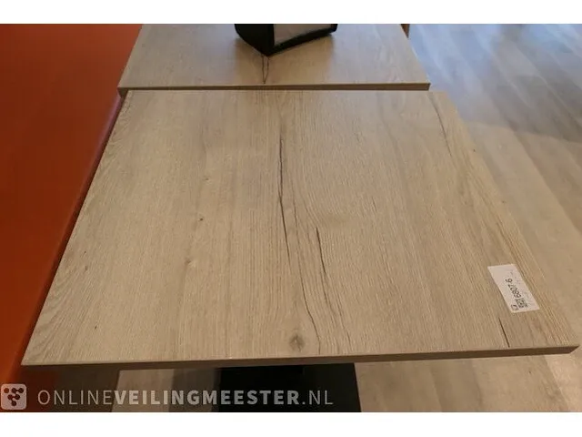 6x restauranttafel met 6x houten stoel - afbeelding 5 van  9