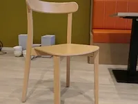 6x restauranttafel met 6x houten stoel - afbeelding 6 van  9