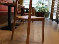 6x restauranttafel met 6x houten stoel - afbeelding 9 van  9