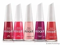 6x risque nagellak - bordeaux - 8ml - afbeelding 1 van  1