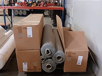6x rol fluweel gordijnstof, grijs - afbeelding 1 van  5